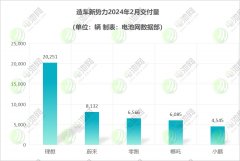 2月新能源汽车战报：新势力仅1家破万